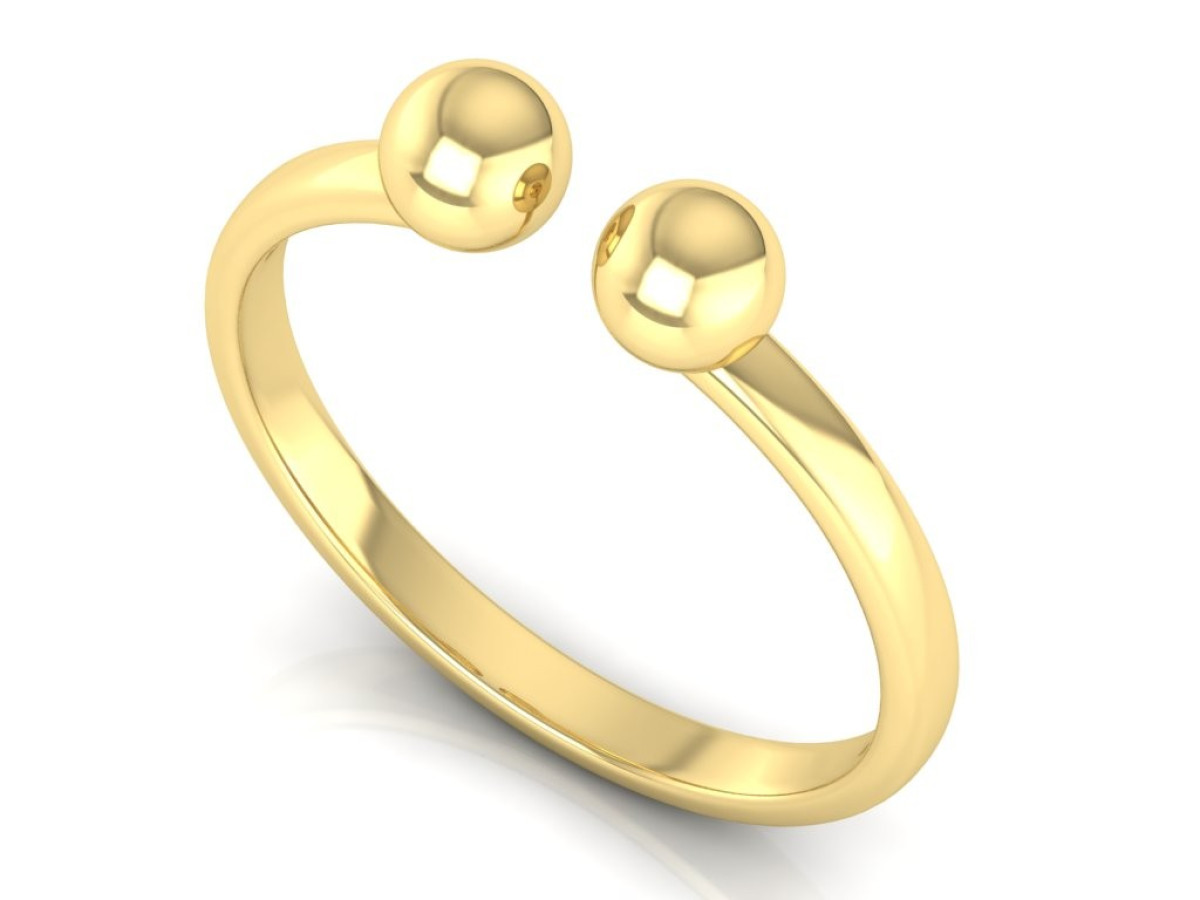 Auksinis žiedas "Burbulai" 1
