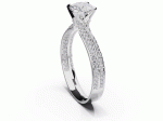 Modern engagement ring with diamonds (2472) 1