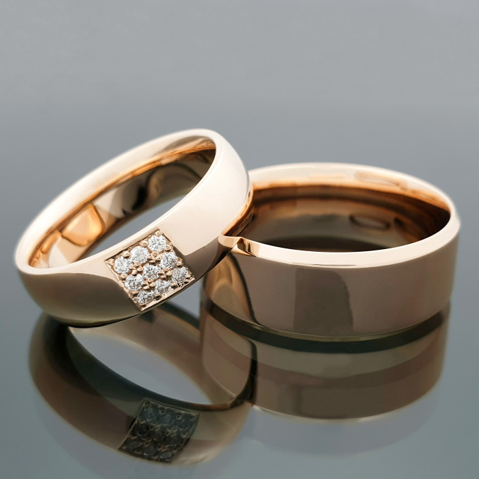 Vestuviniai žiedai su briliantais (vz141)