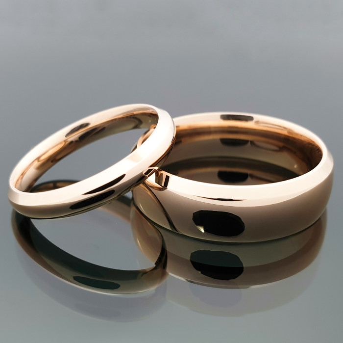 Vestuviniai žiedai nuleista briauna (vz100)