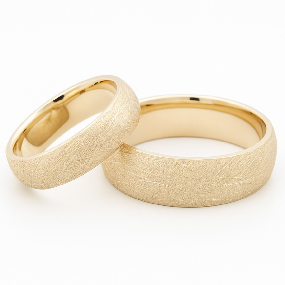 Yellow Gold Wedding Rings (161), Modern Design Wedding Rings, Gold type: 585, Item in the photo weight: ~10.00 g - Jewelry online