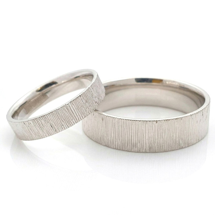 Balto aukso vestuviniai žiedai (vz190)