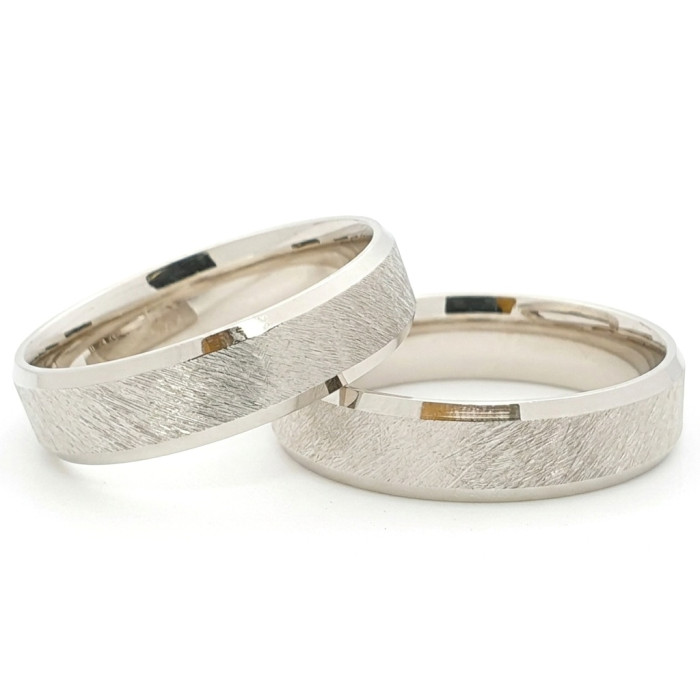 Balto aukso vestuviniai žiedai (vz196)