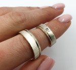 Balto aukso vestuviniai žiedai (vz78) 2