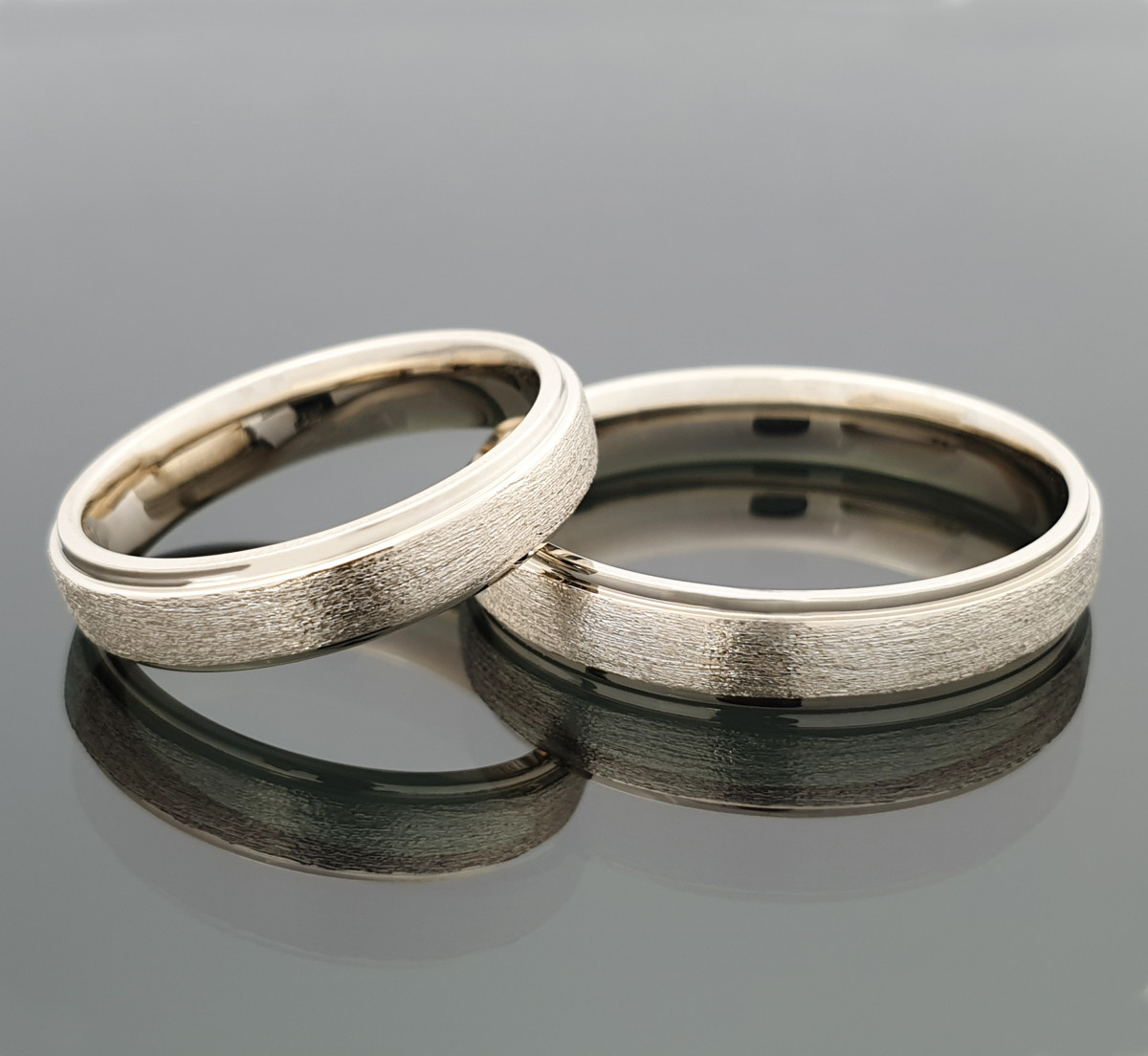 Balto aukso vestuviniai žiedai (vz80) 1