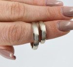 Balto aukso vestuviniai žiedai (vz80) 2