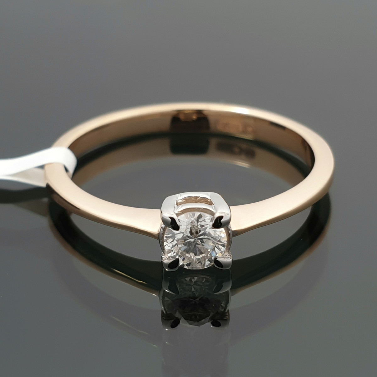 Sužadėtuvių žiedas su deimantu (2044) 1