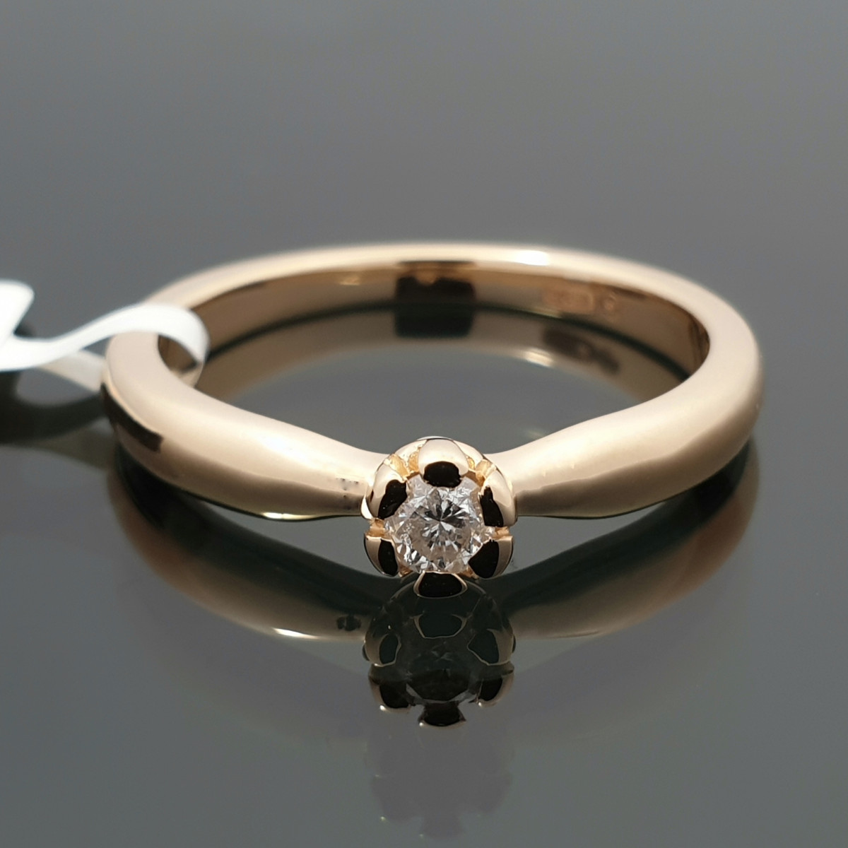Sužadėtuvių žiedas su deimantu (2057) 1