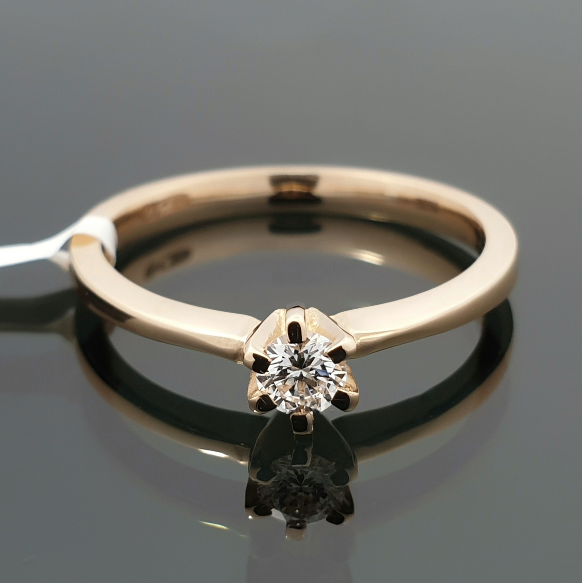  Sužadėtuvių žiedas su deimantu (2061) 1