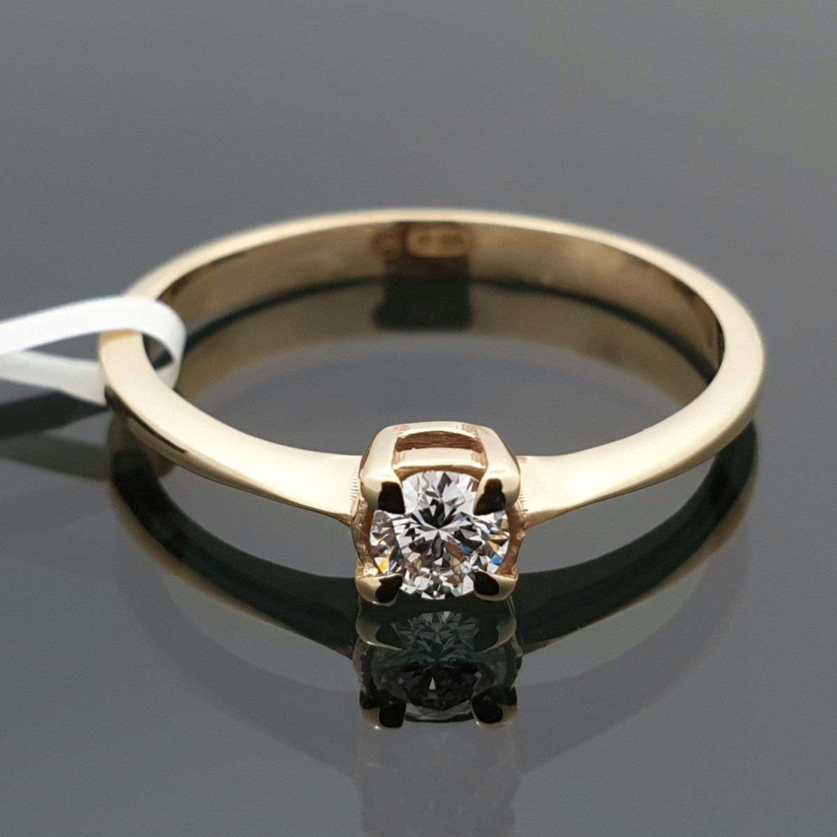 Sužadėtuvių žiedas su deimantu (2064) 1