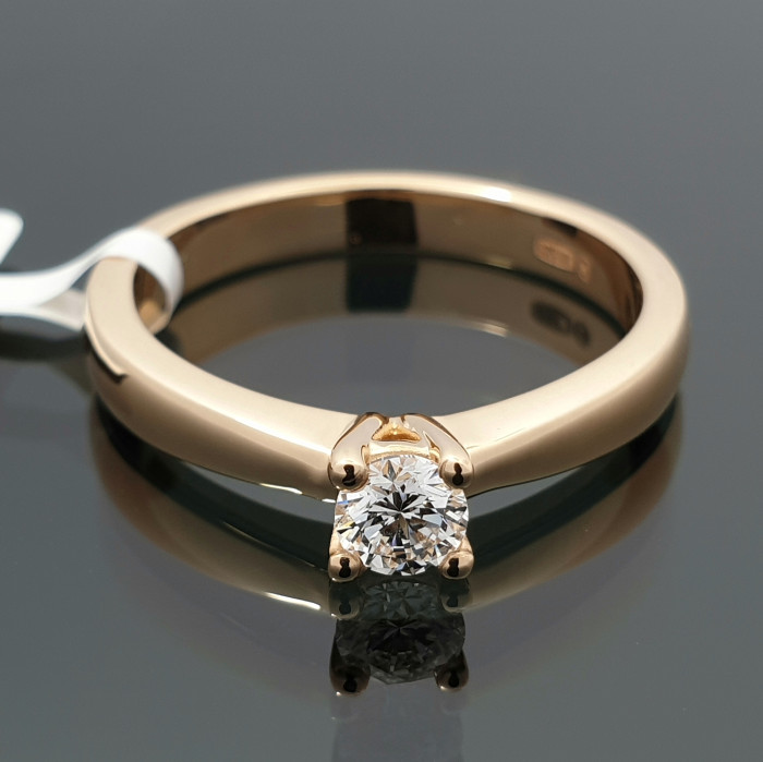 Sužadėtuvių žiedas su deimantu (2113)
