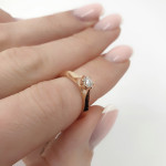 Engagement ring with diamond (2116) 2