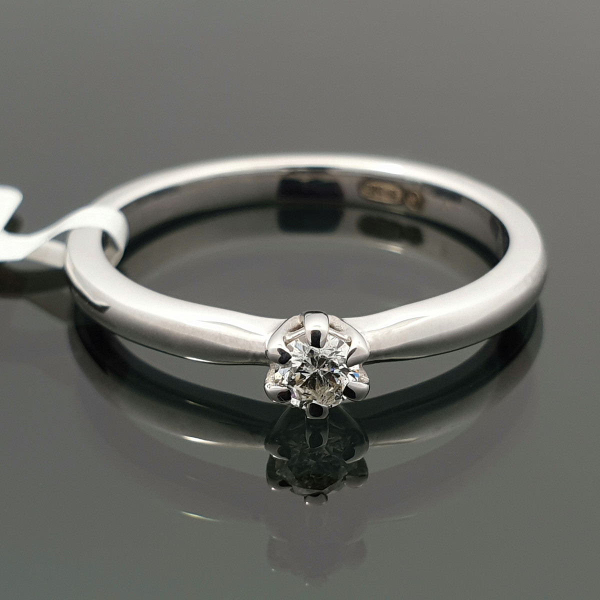 White Gold Diamond Engagement Ring (2136) 1