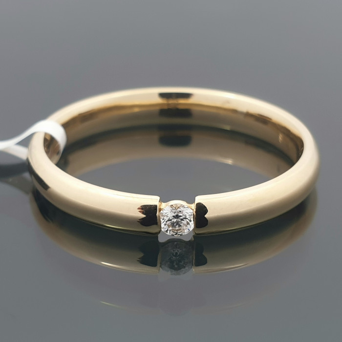 Klasikinis žiedas su deimantu (2215)