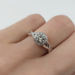  White Gold Diamond Engagement Ring (2195) 2
