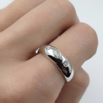  White gold ring with diamonds (2198) 2