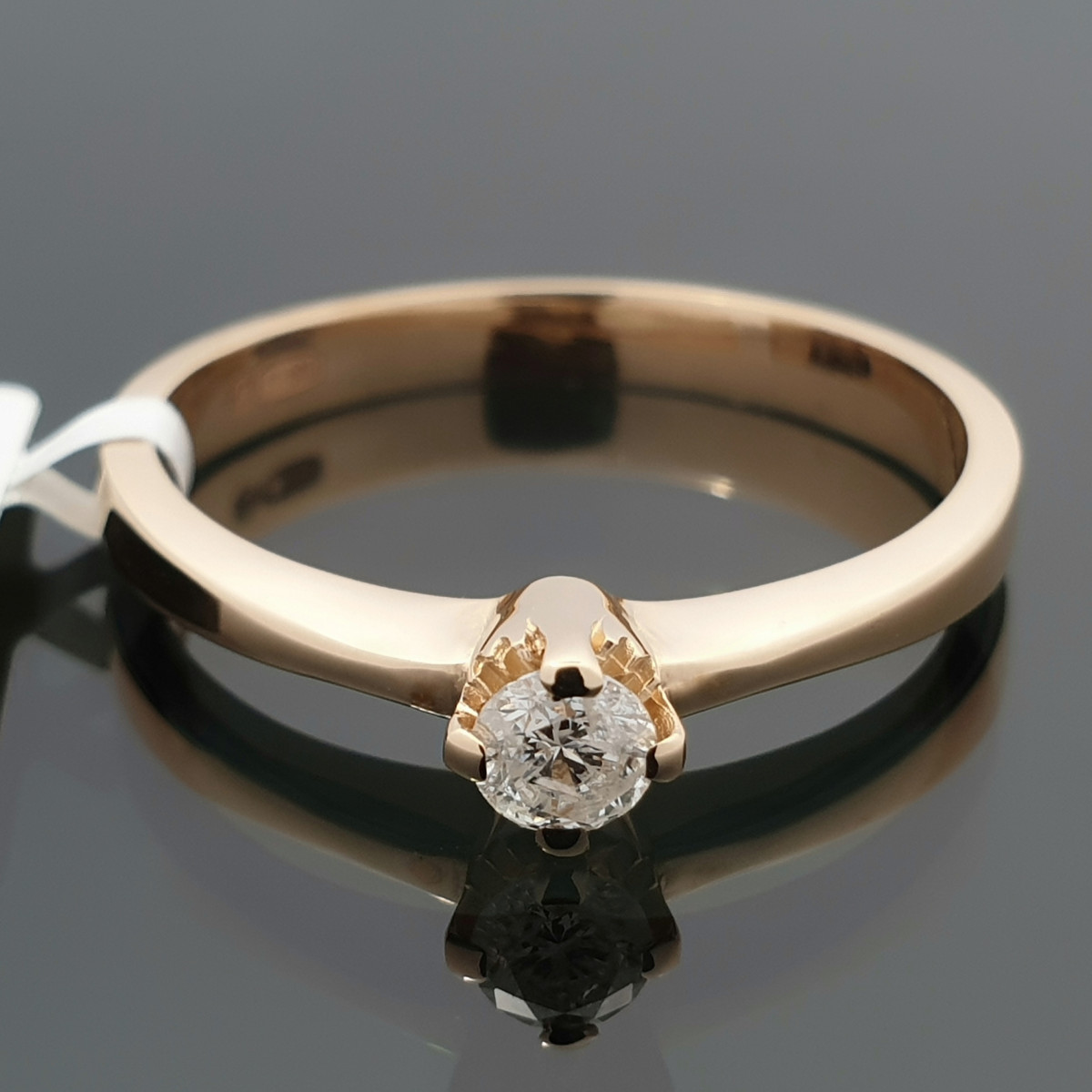Sužadėtuvių žiedas su deimantu (2092) 1