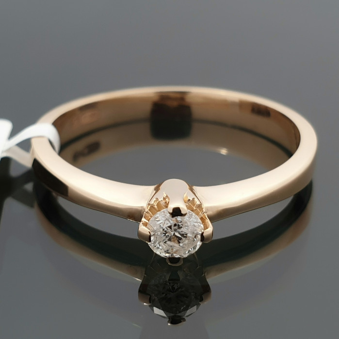 Sužadėtuvių žiedas su deimantu (2092)