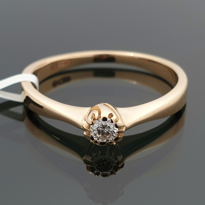 Sužadėtuvių žiedas su deimantu (2094)