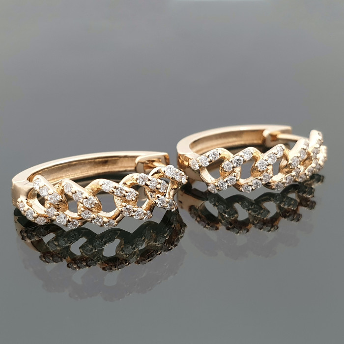Exclusive earrings with diamonds (381)
