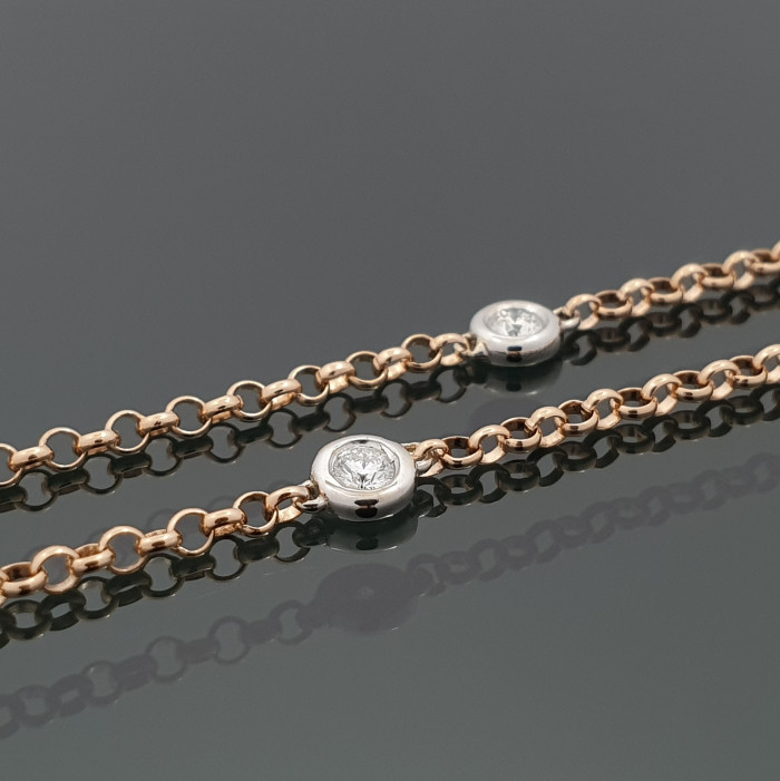 Gold chain with diamonds (5)