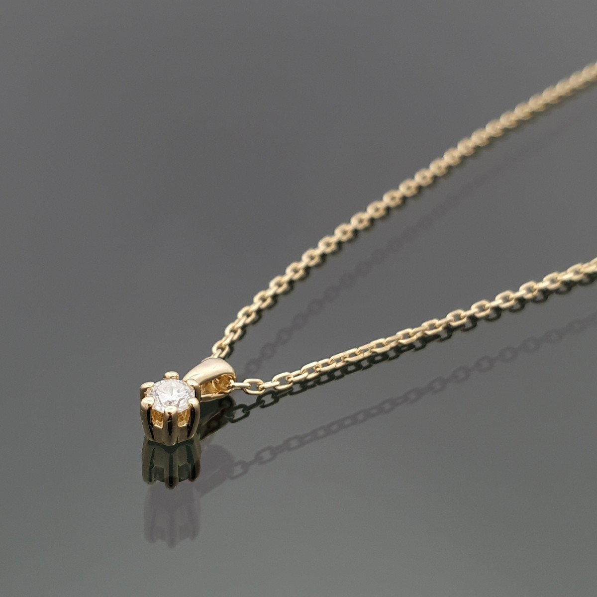 Gold chain with diamond (302) 1