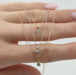 Gold chain with diamond (311) 2
