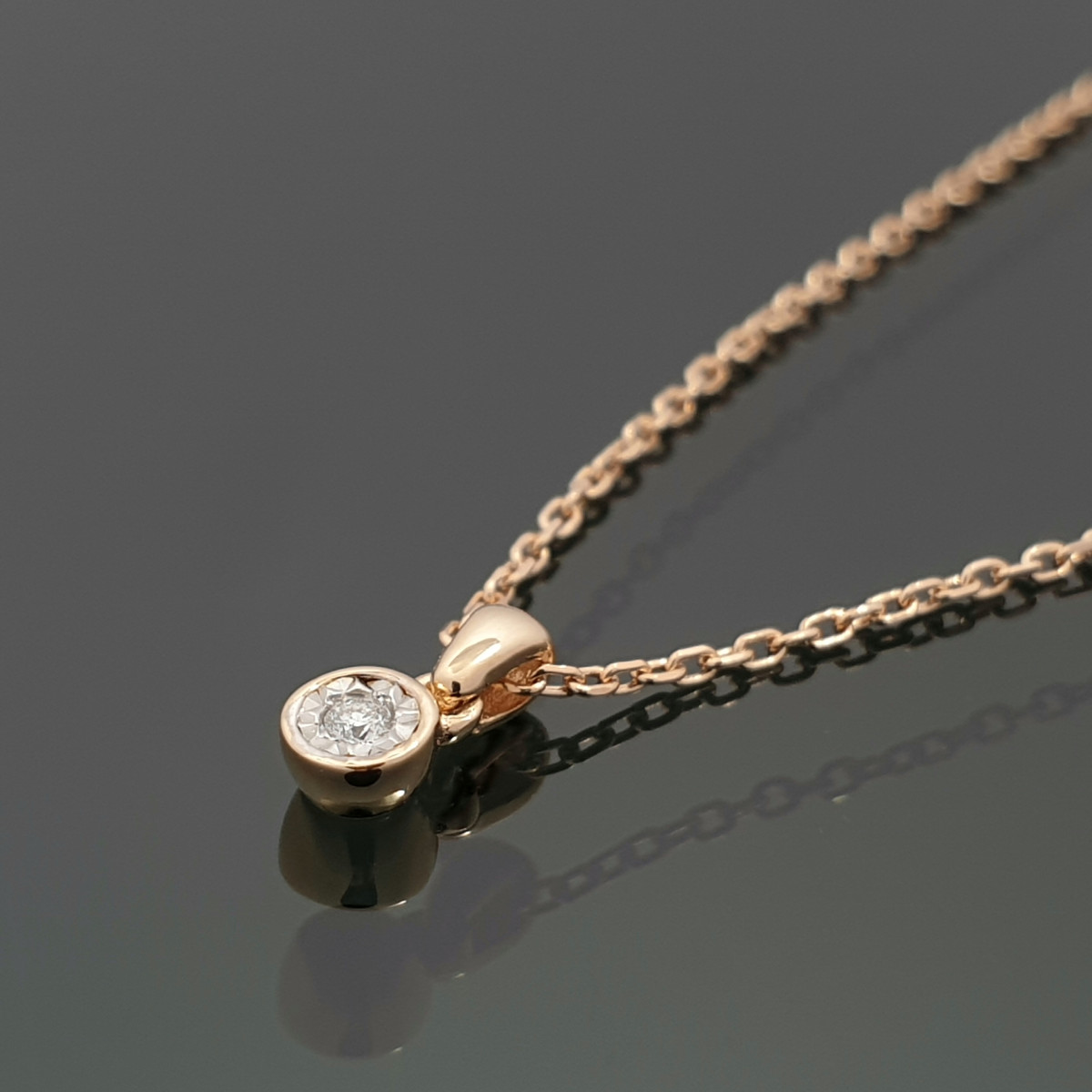 Gold chain with diamond (313) 1