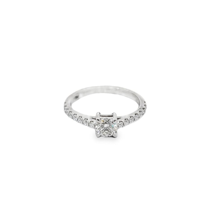 White Gold Engagement Ring with Diamonds (2328)