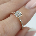 Engagement ring with diamonds (2297) 2