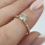 Engagement ring with diamonds (2298) 2