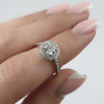 Luxury Halo Diamond Engagement Ring (2299) 2