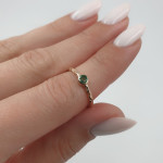 Gold Ring with Emerald (2384) 2