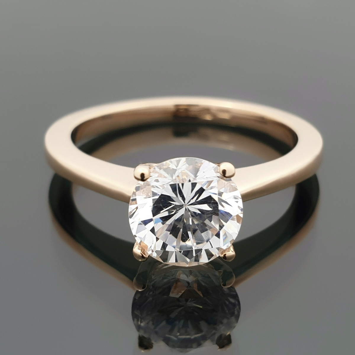 Engagement ring with rhinestone eye (1684) 1