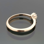 Minimalist gold ring with eye (1601) 2