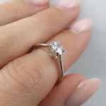 White gold engagement ring (1643) 2