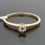 Rose Gold Engagement Ring with Diamond (2500) 4