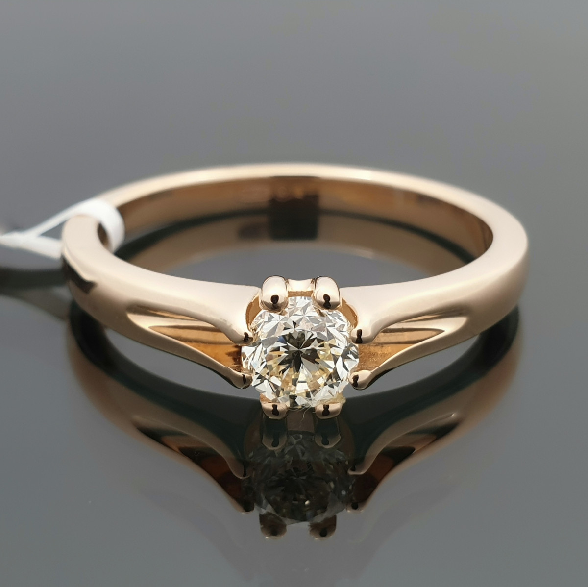 Classic engagement ring with diamond (2506) 1