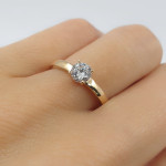 Classic engagement ring with eye (1728) 2