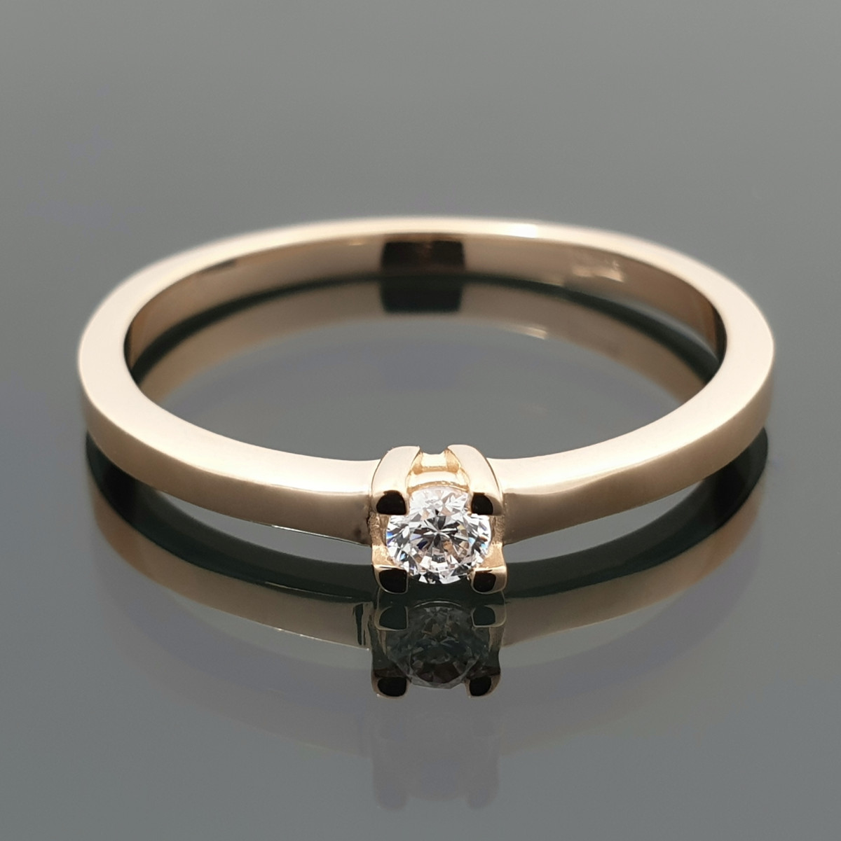 Minimalist engagement ring with eye (1736) 1