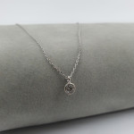 White gold chain with eyelet pendant (1330) 2