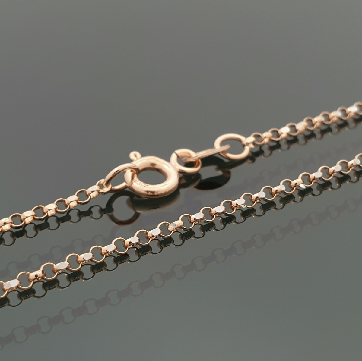 Pink and white gold chain (1344) 1