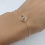 Gold bracelet with feet (624) 2