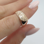 Exclusive ladies gold ring (1664) 2