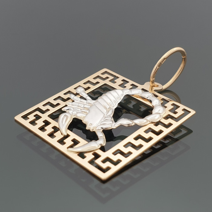 Gold pendant - zodiac sign 