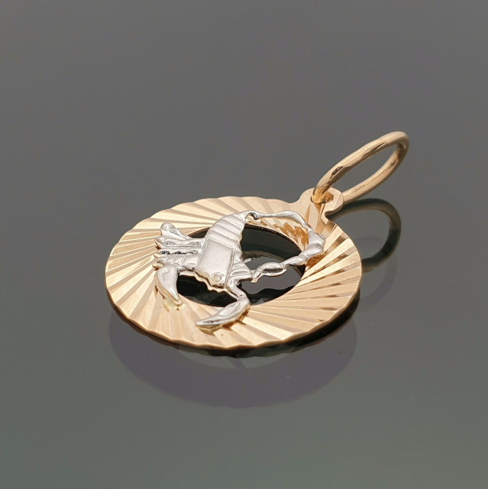 Gold pendant - zodiac sign 