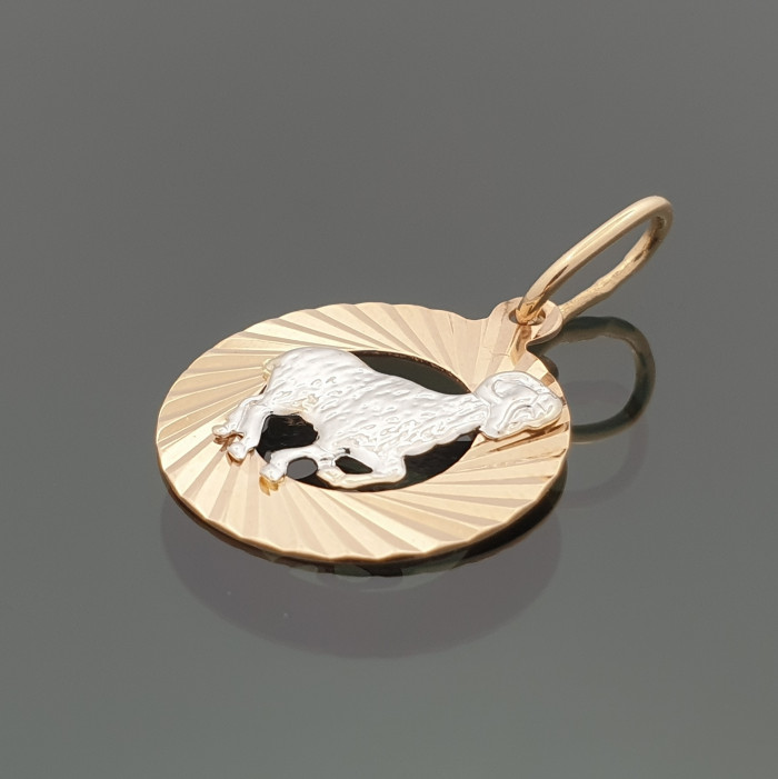 Gold pendant - Aries (947)