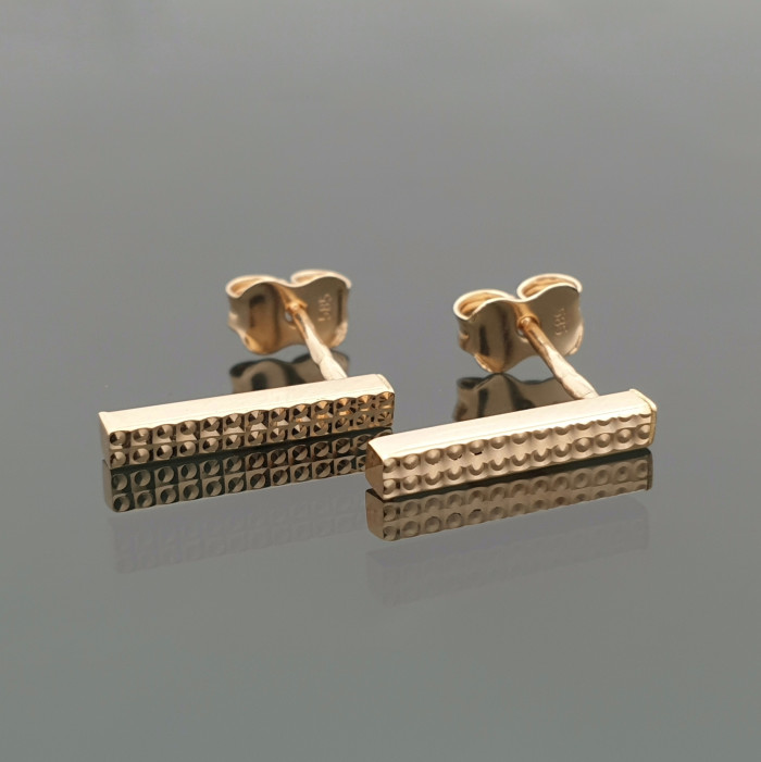 Minimalist gold earrings (1590)