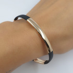 Rubber bracelet with gold details (658) 2