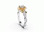 Exclusive Gold Ring with Diamonds 